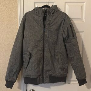 Gray vans off the wall jacket, men’s size large